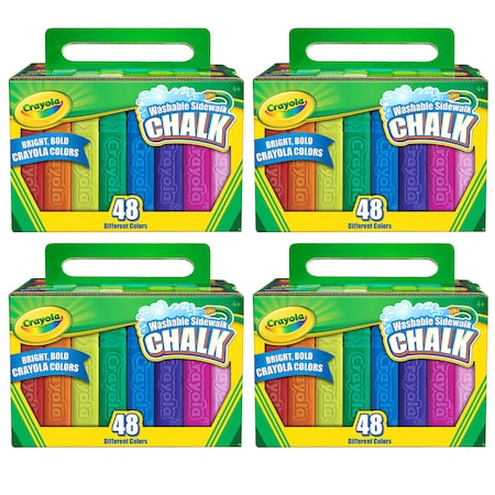 Crayola Washable Sidewalk Chalk, PK192 BIN512048